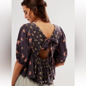 free people Chloe printed top